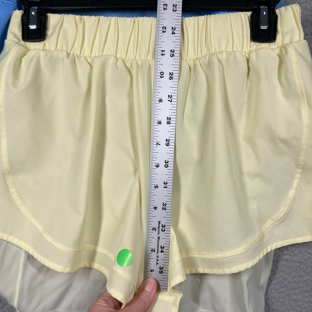 CALIA Athletic Shorts Bundle of 2 Women Small Blue Yellow Running Training FLAW - Picture 4 of 13